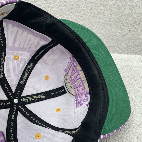 Mitchell & Ness Purple and Yellow Lakers Hat - Picture 7 of 13